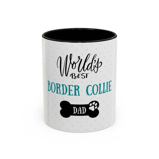 World's Best Border Collie Dad Coffee Mug - Cute Dog Lover Gift
