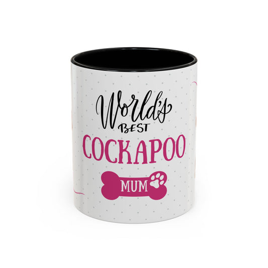 World's Best Red Cockapoo Mum Coffee Mug - Cute Dog Lover Gift