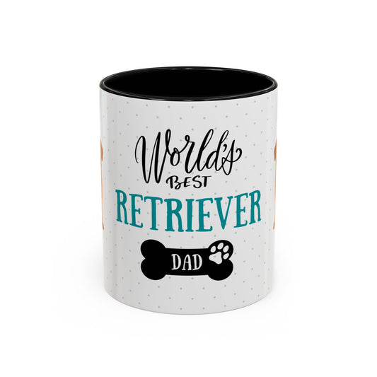 World's Best Retriever Dad Coffee Mug - Cute Dog Lover Gift