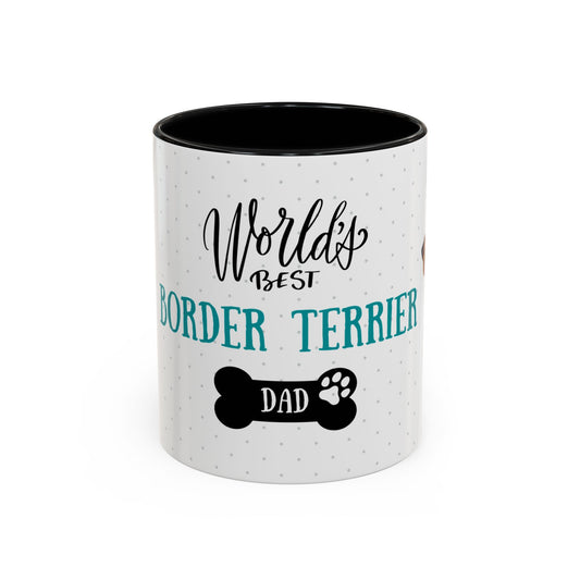 World's Best Border Terrier Dad Coffee Mug - Cute Dog Lover Gift