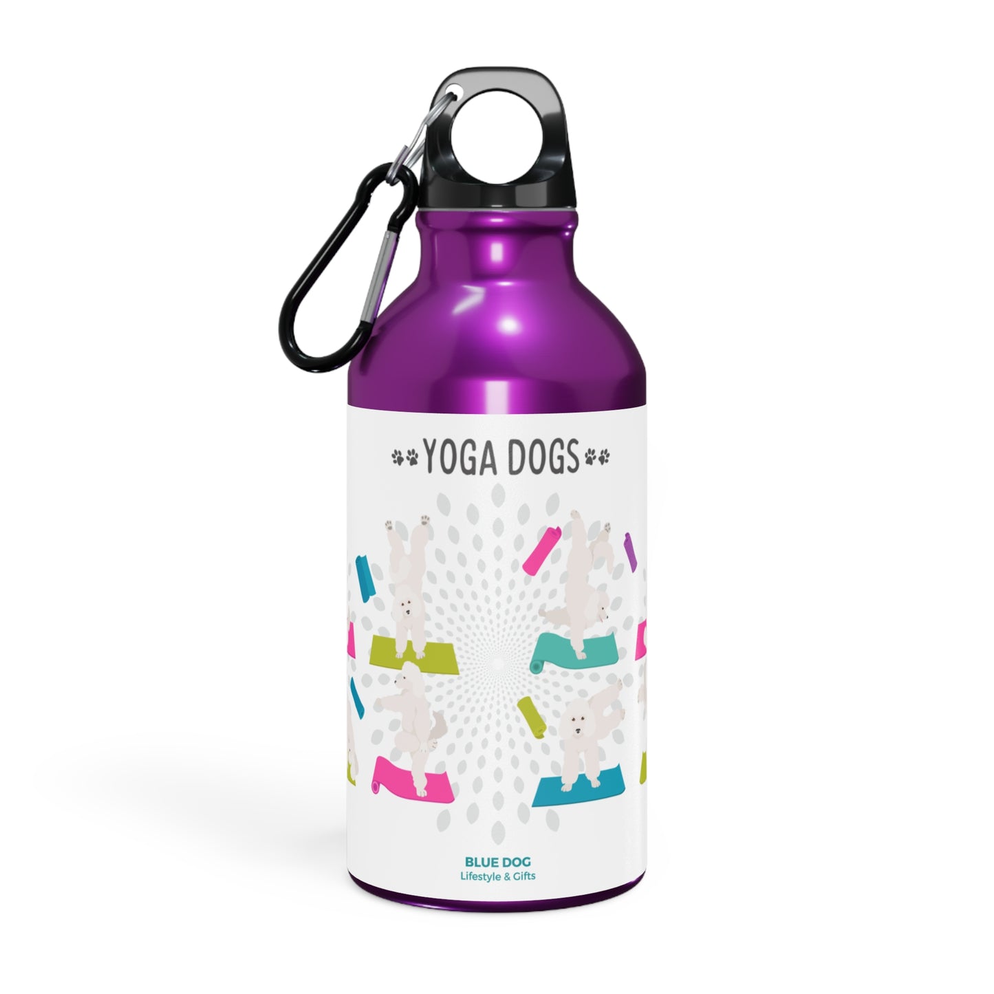 Yoga Dogs Sport Bottle - Poodle