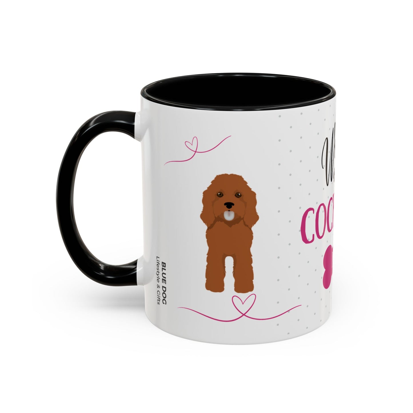 World's Best Red Cockapoo Mum Coffee Mug - Cute Dog Lover Gift