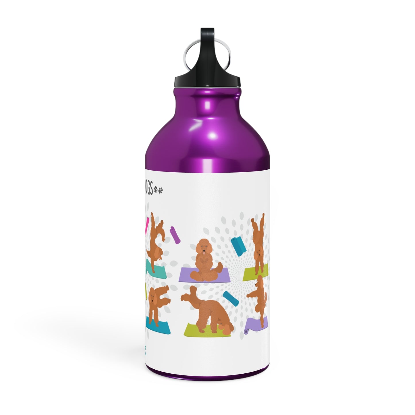Yoga Dogs Sport Bottle - Poodle