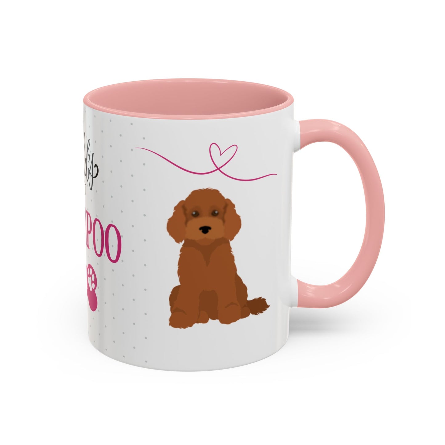 World's Best Red Cockapoo Mum Coffee Mug - Cute Dog Lover Gift
