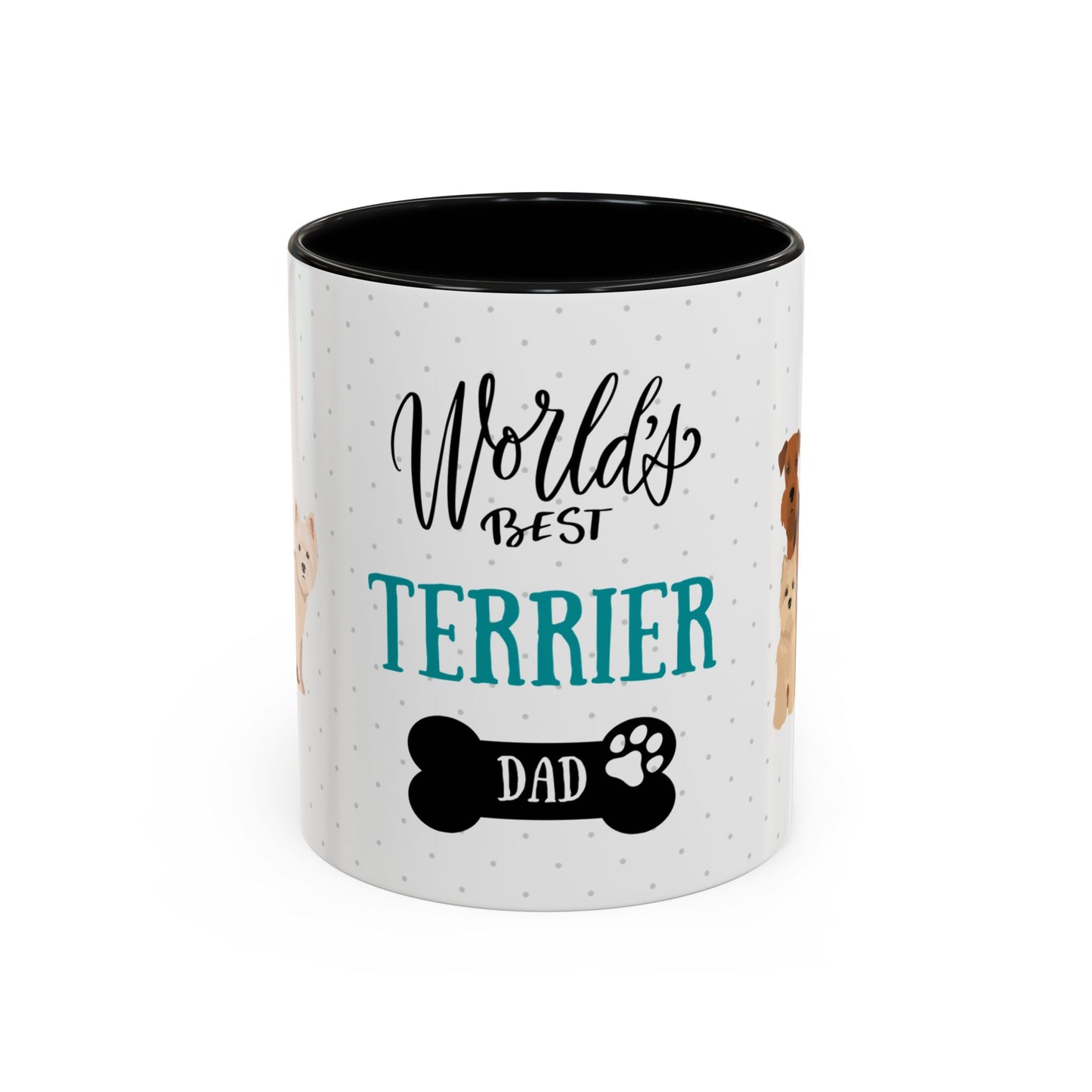 World's Best Terrier Dad Coffee Mug - Cute Dog Lover Gift