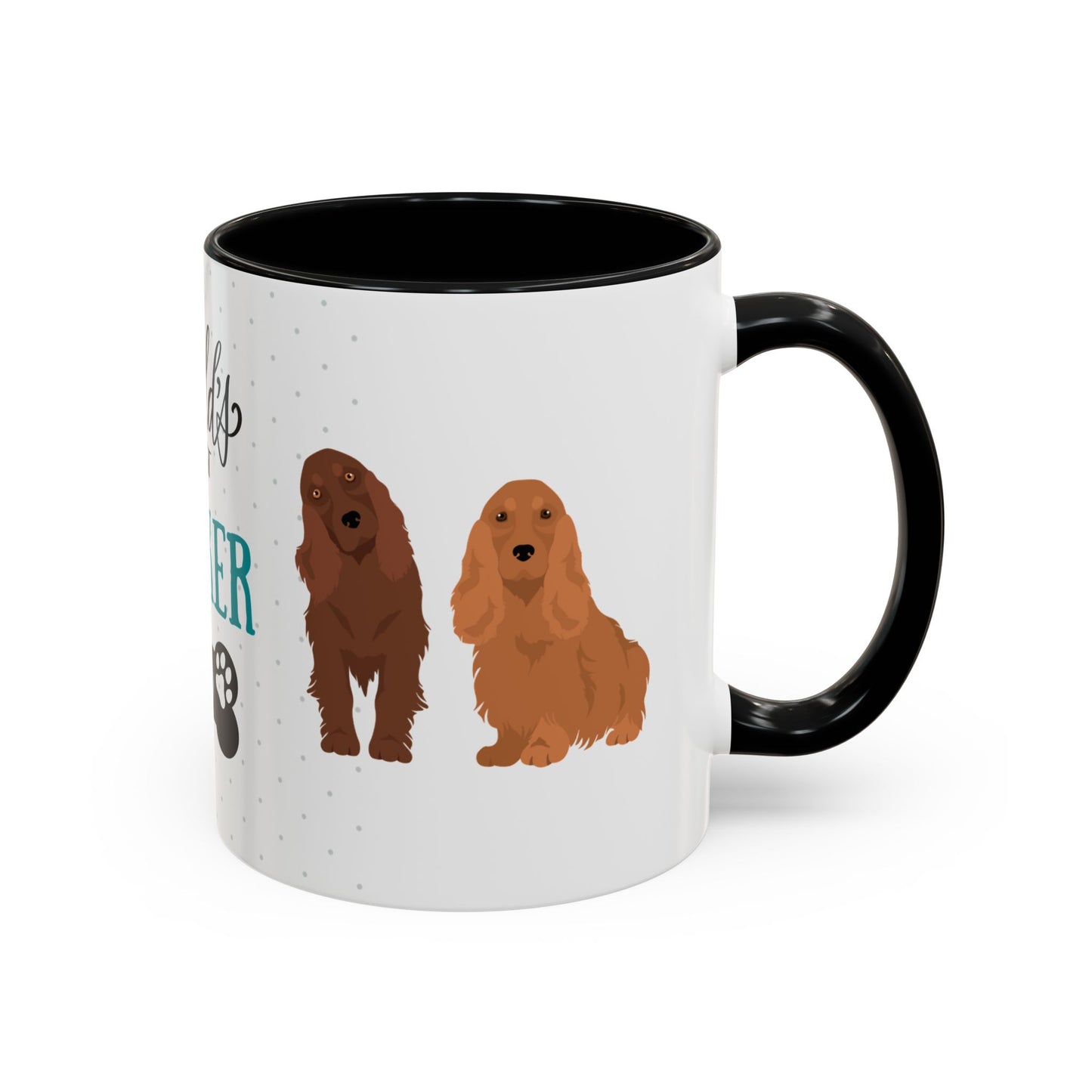 World's Best Cocker Spaniel Dad Coffee Mug - Cute Dog Lover Gift