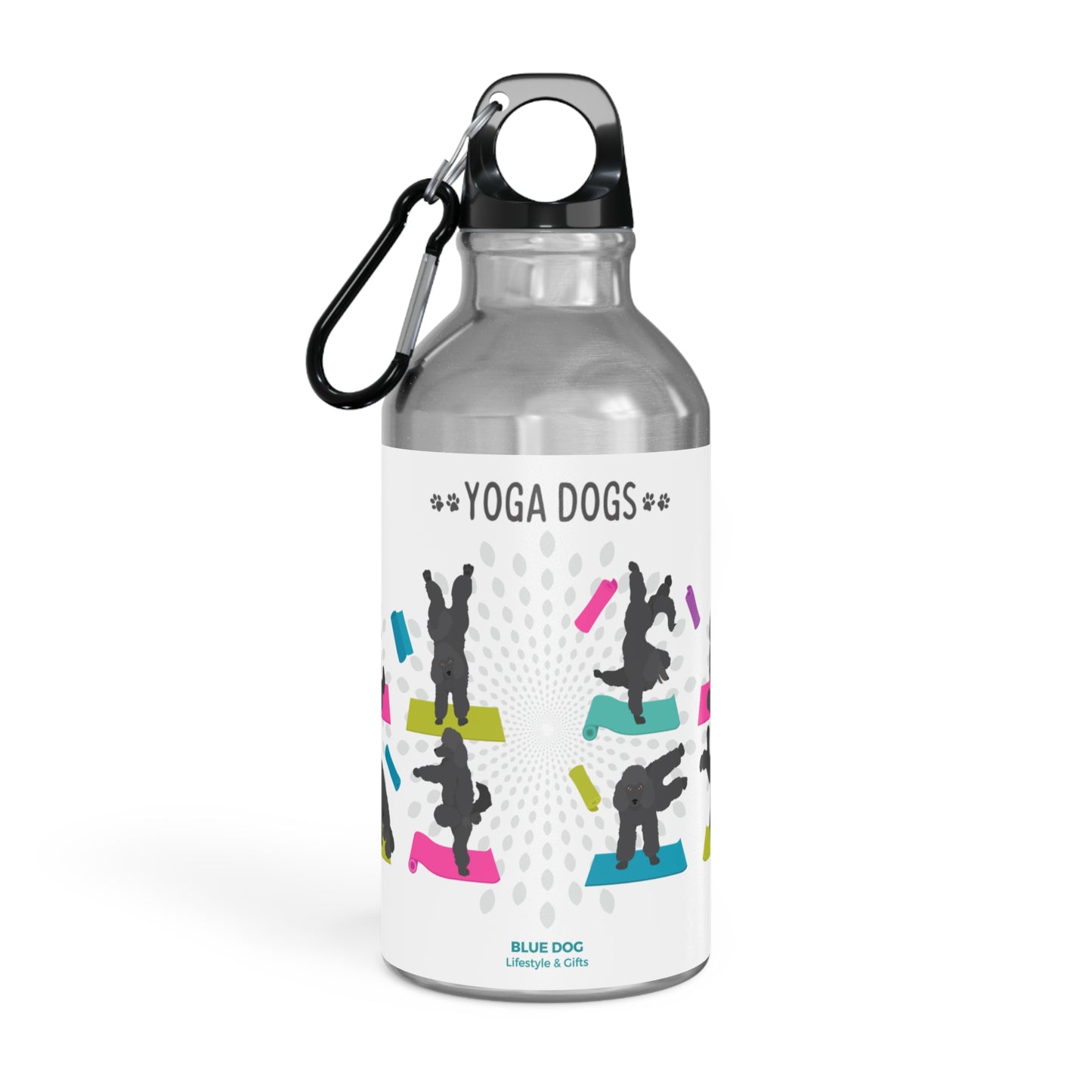 Yoga Dogs Sport Bottle - Poodle
