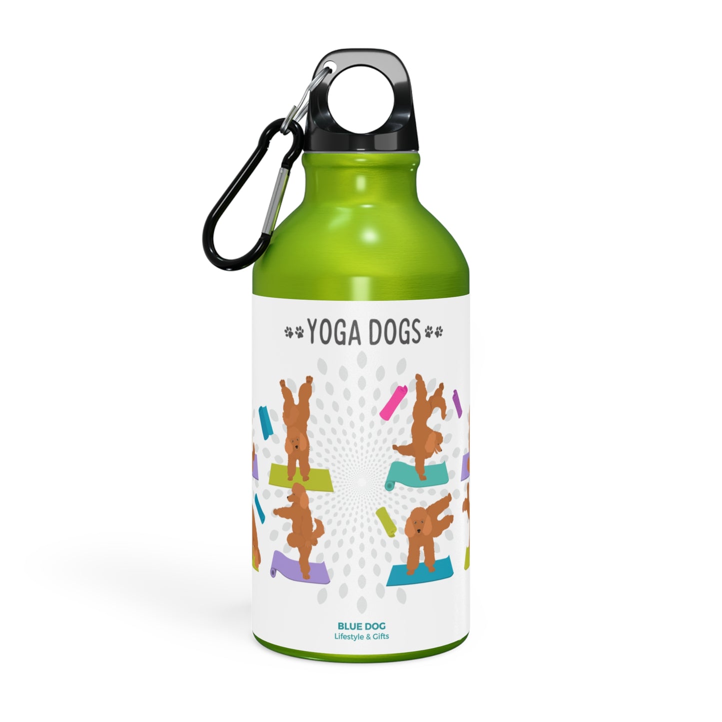 Yoga Dogs Sport Bottle - Poodle