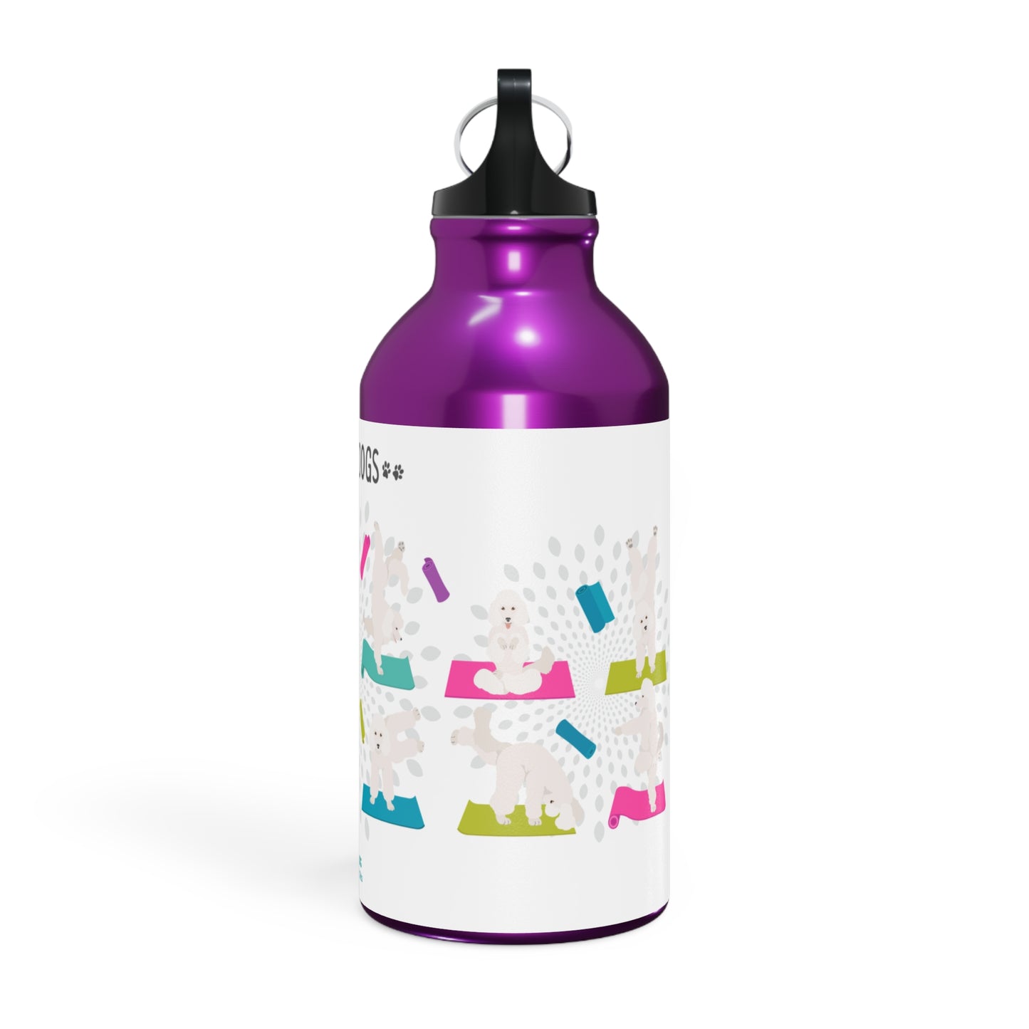 Yoga Dogs Sport Bottle - Poodle