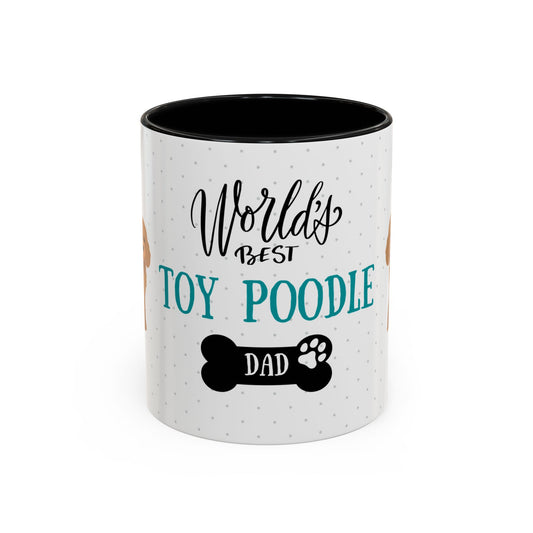 World's Best Toy Poodle Dad Coffee Mug - Cute Dog Lover Gift