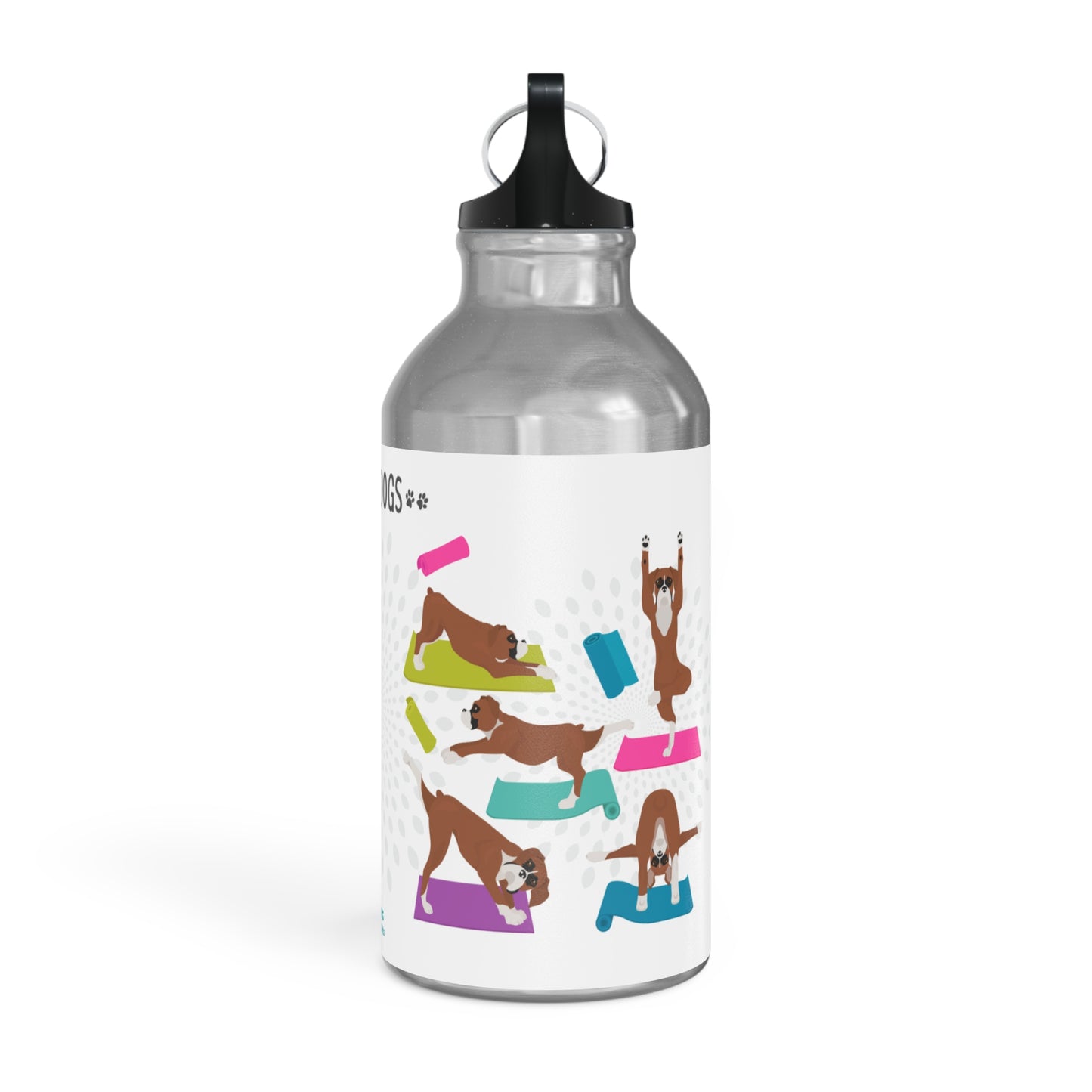 Yoga Dogs Sport Bottle - Boxer Dog