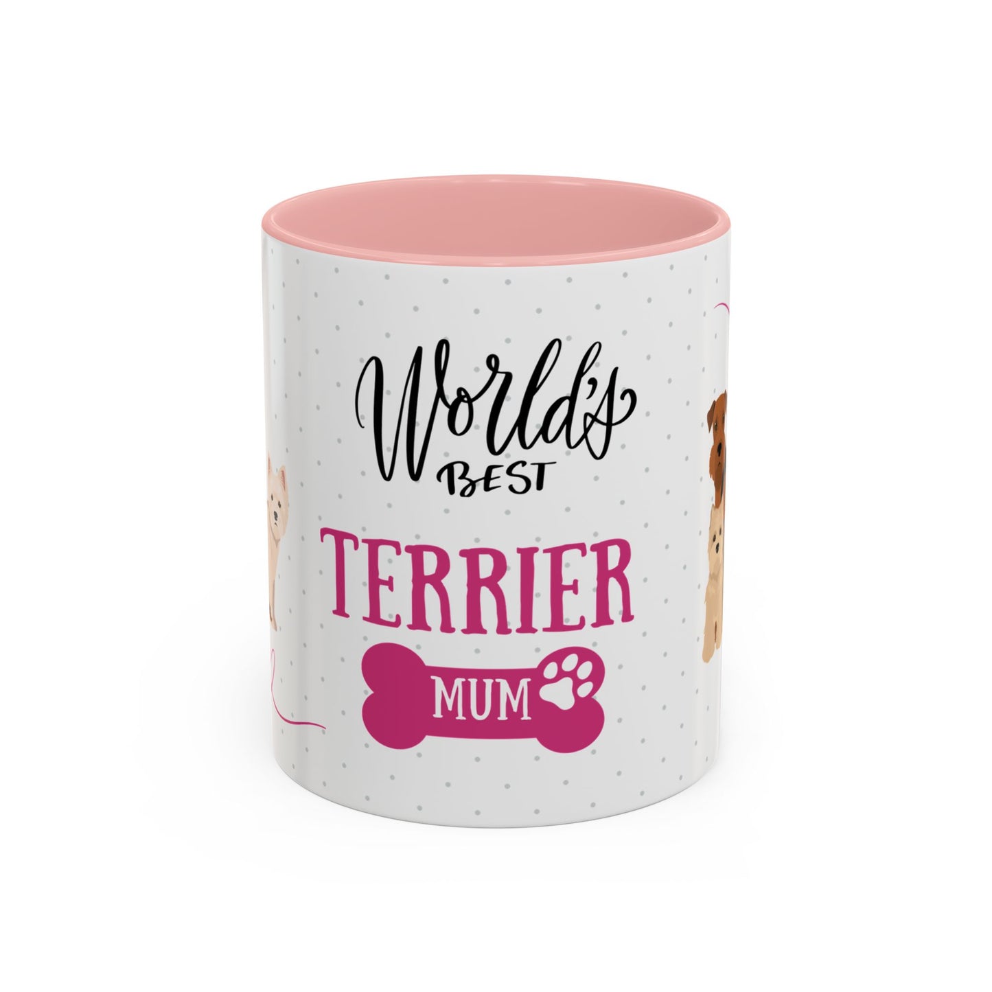 World's Best Terrier Mum Coffee Mug - Cute Dog Lover Gift