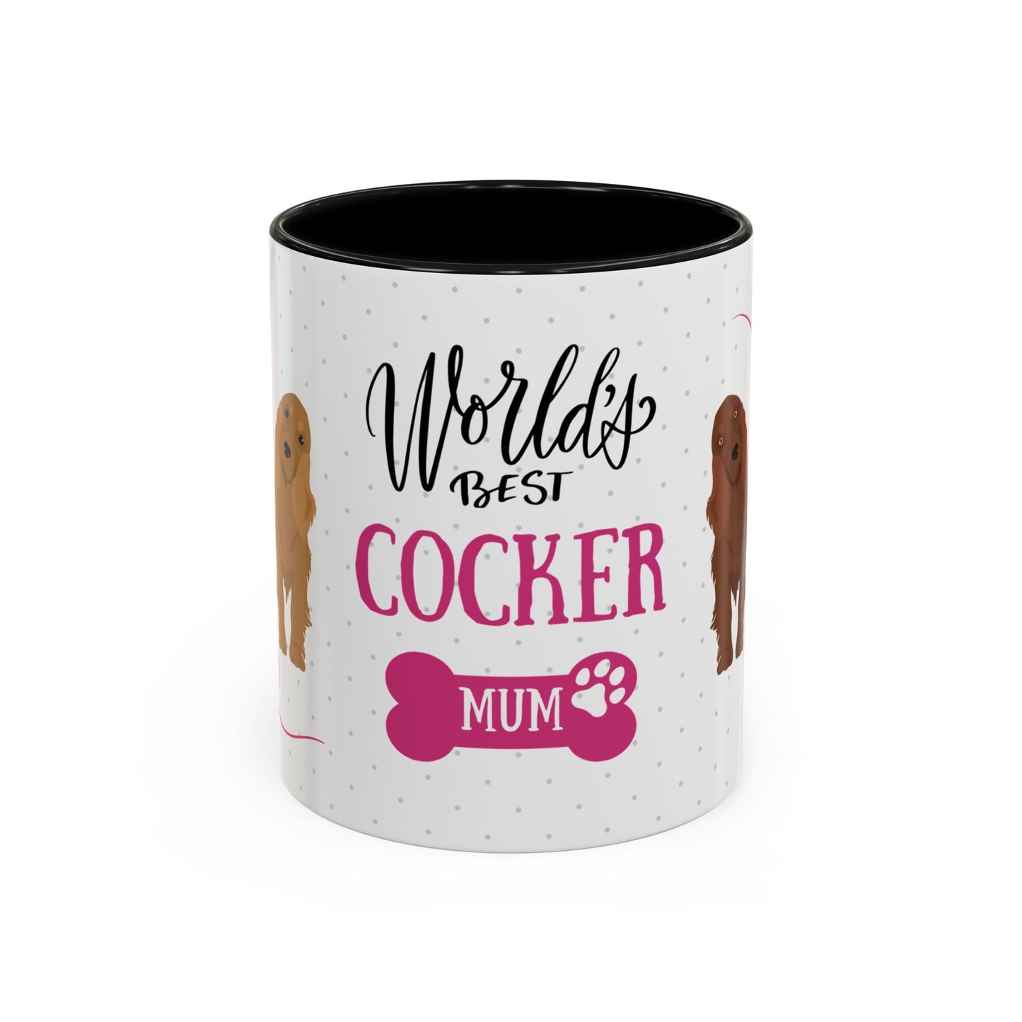 World's Best Cocker Spaniel Mum Coffee Mug - Cute Dog Lover Gift