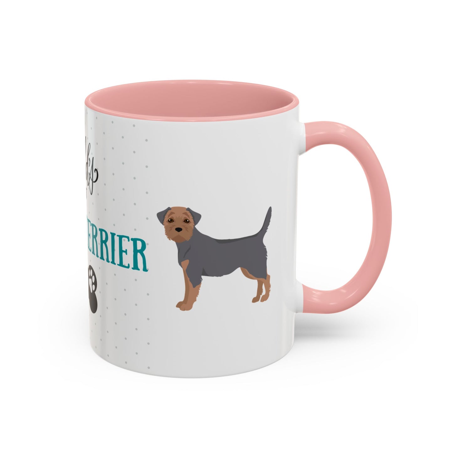 World's Best Border Terrier Dad Coffee Mug - Cute Dog Lover Gift