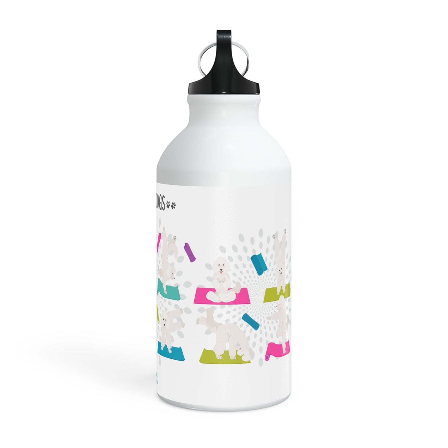 Yoga Dogs Sport Bottle - Poodle