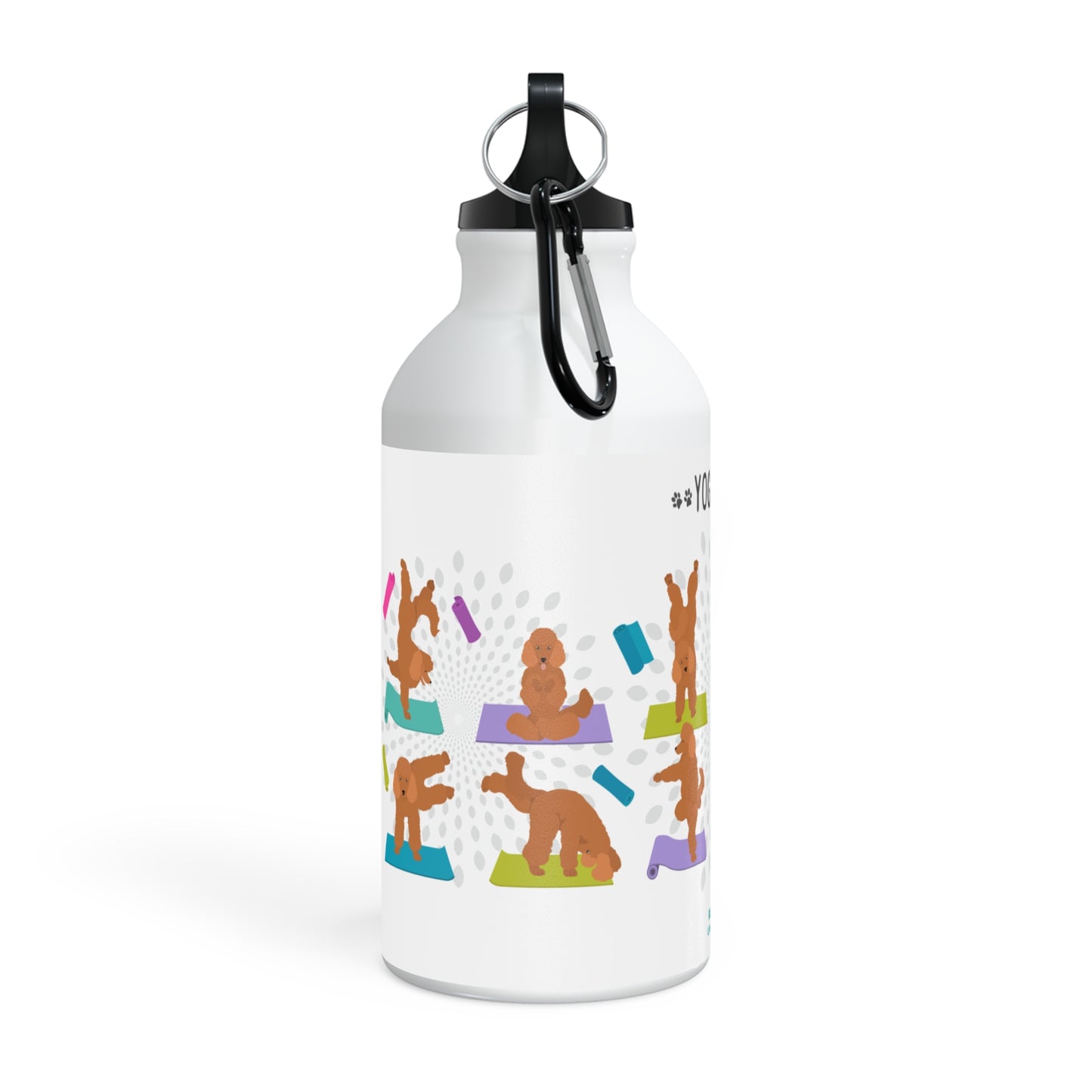 Yoga Dogs Sport Bottle - Poodle