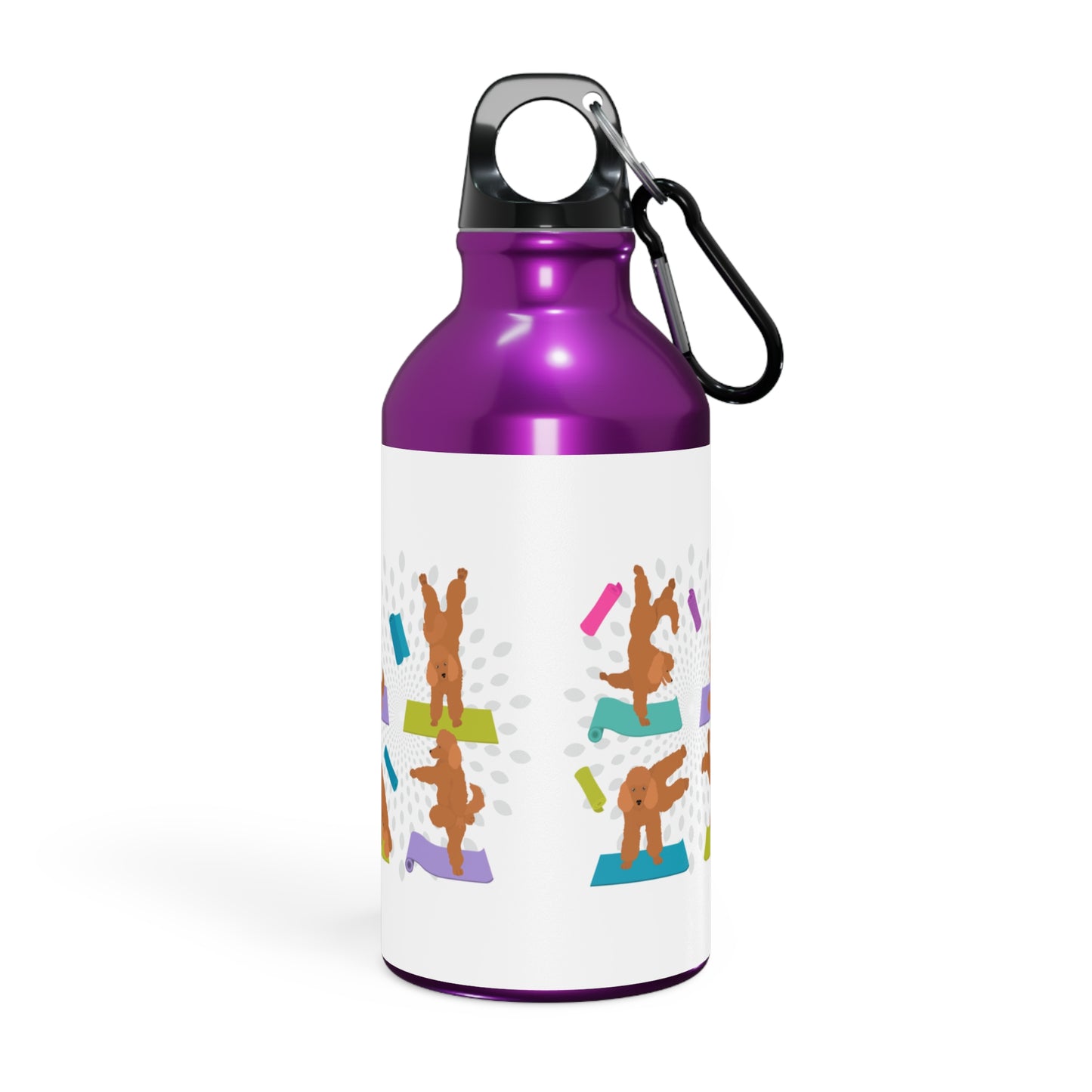 Yoga Dogs Sport Bottle - Poodle