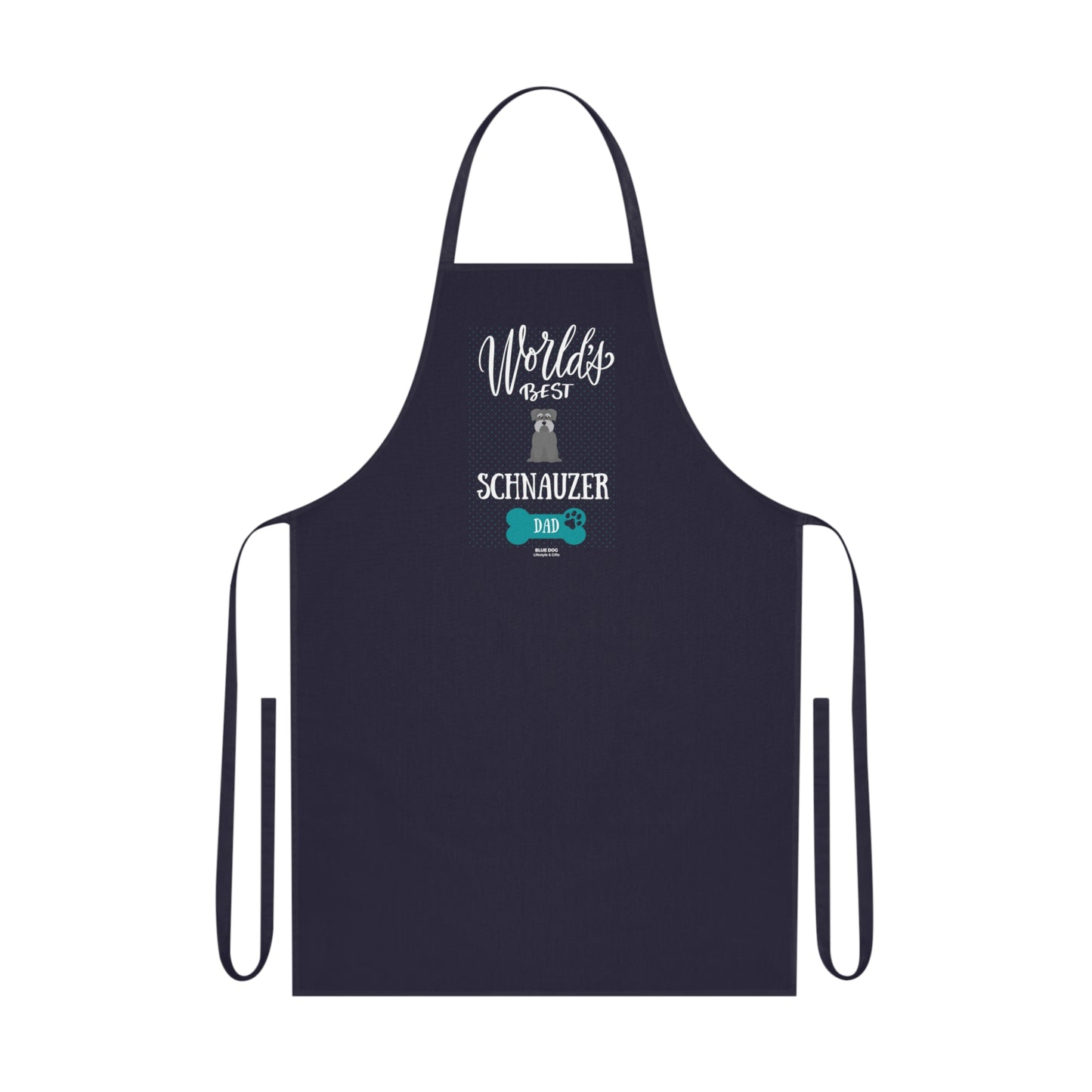 World's Best Schnauzer Dad Cotton Apron