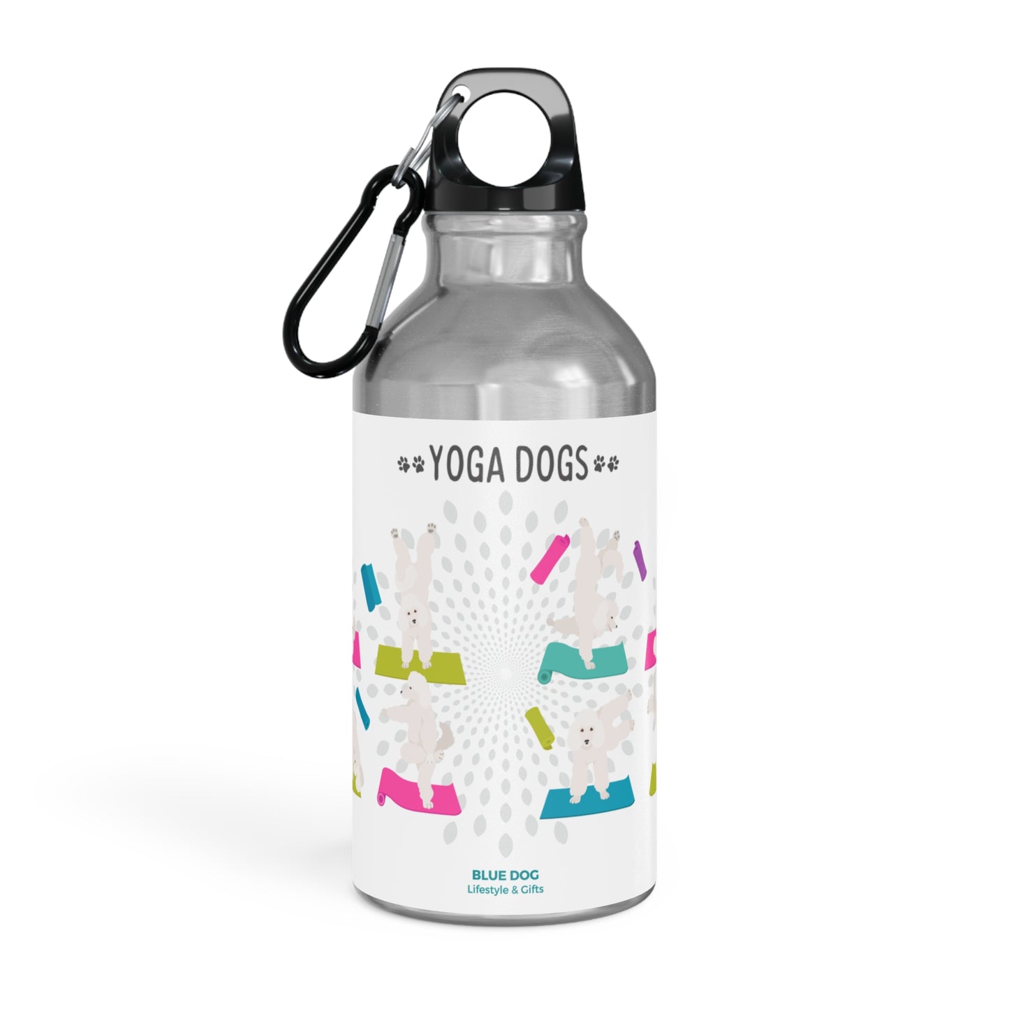 Yoga Dogs Sport Bottle - Poodle
