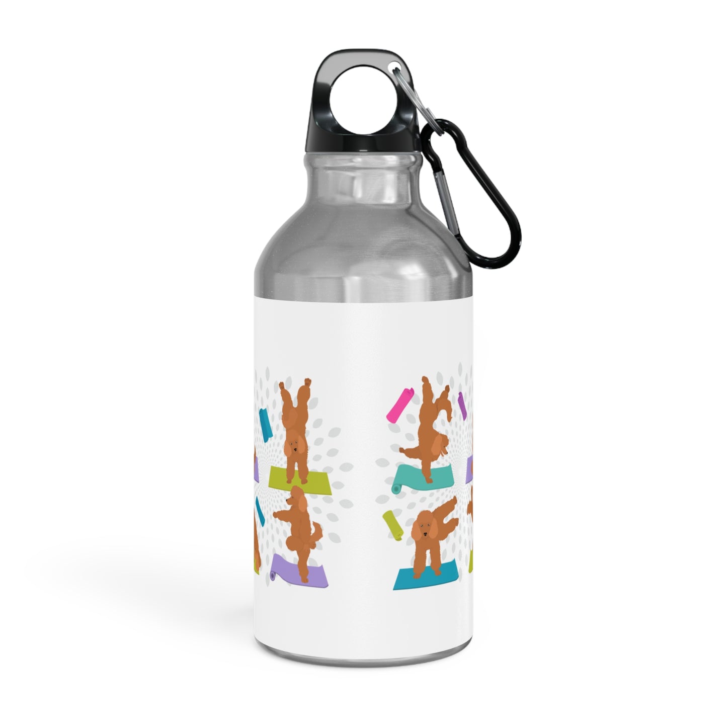 Yoga Dogs Sport Bottle - Poodle