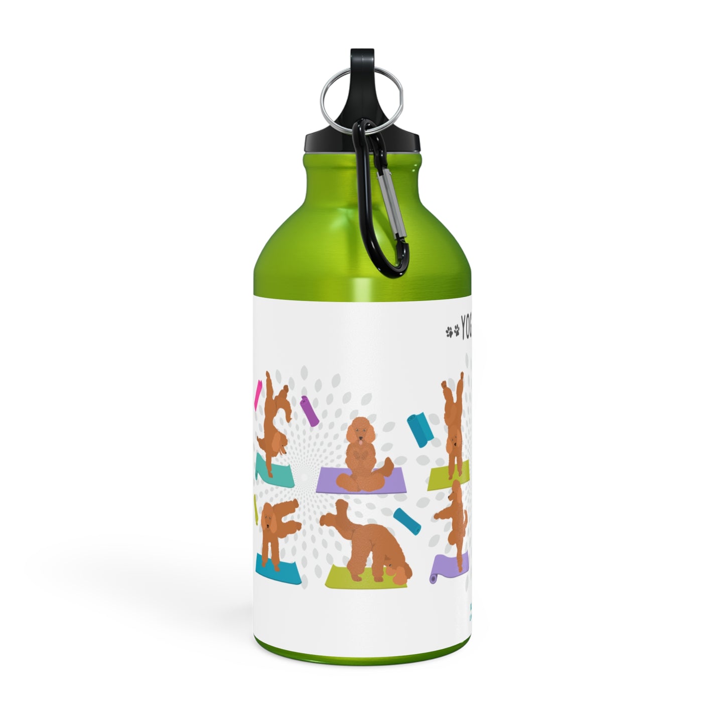 Yoga Dogs Sport Bottle - Poodle