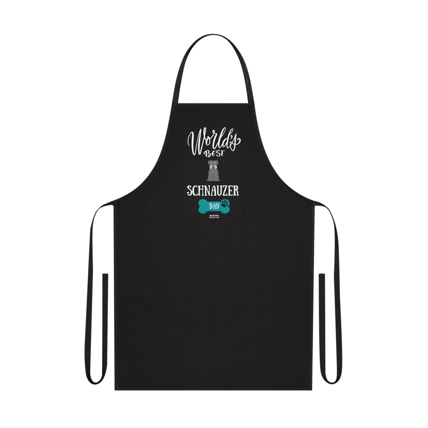 World's Best Schnauzer Dad Cotton Apron