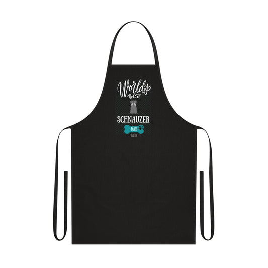 World's Best Schnauzer Dad Cotton Apron
