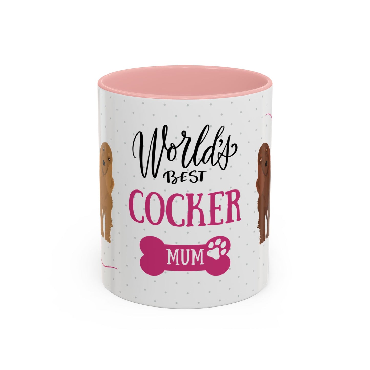 World's Best Cocker Spaniel Mum Coffee Mug - Cute Dog Lover Gift
