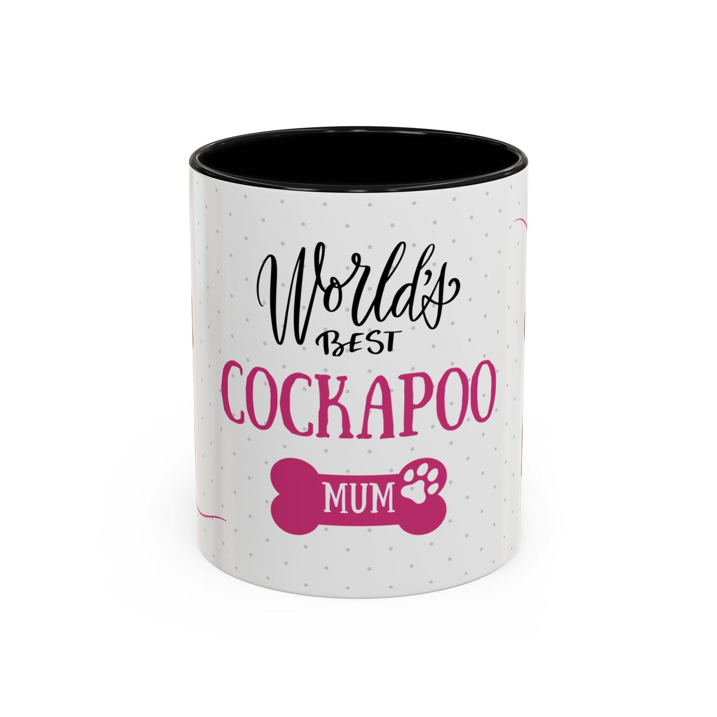 World's Best Red Cockapoo Mum Coffee Mug - Cute Dog Lover Gift