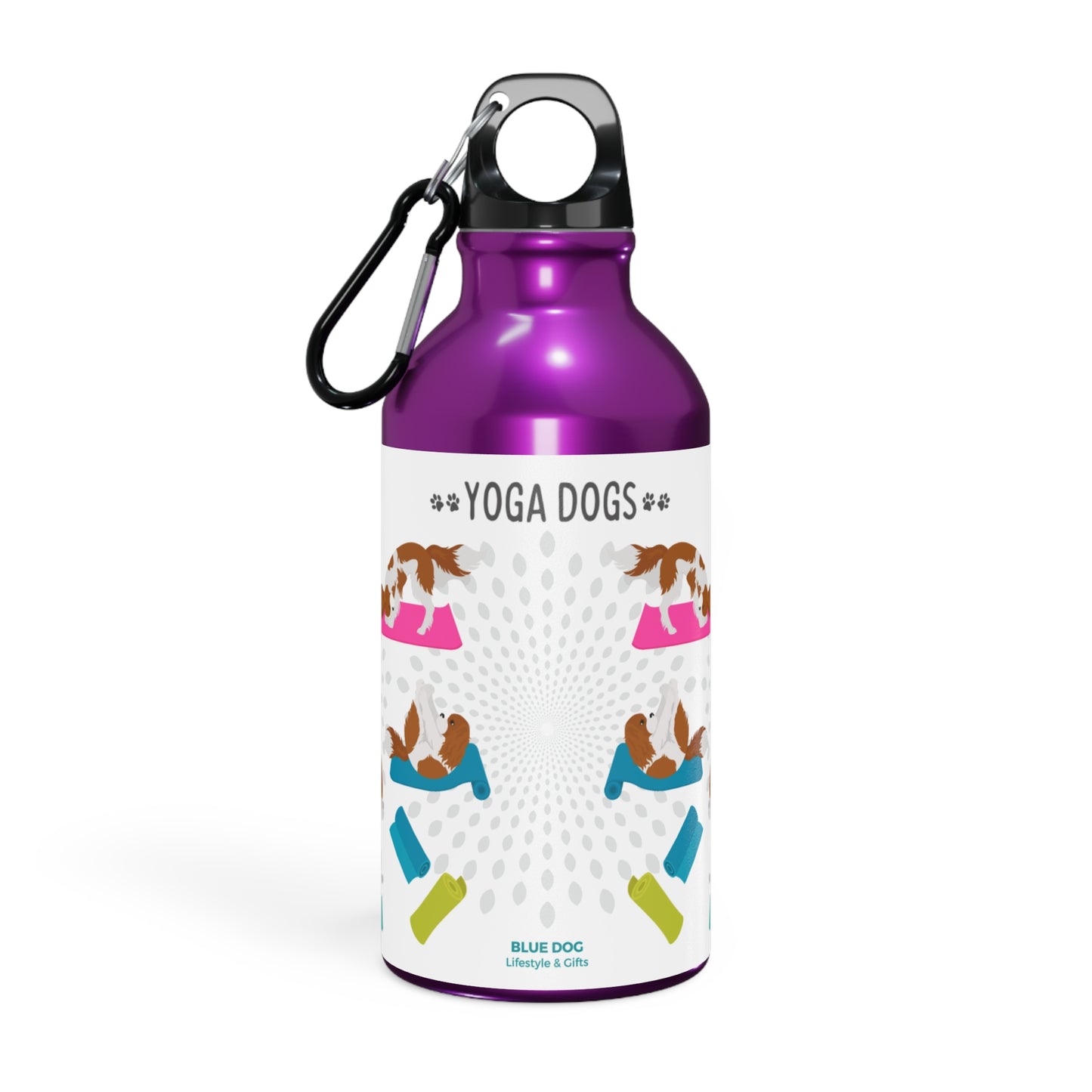 Yoga Dogs Sport Bottle - Cavalier King Charles