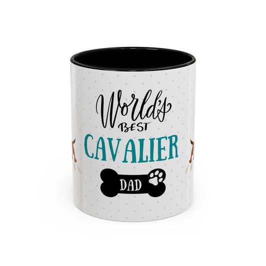 World's Best Cavalier Dad Coffee Mug - Cute Dog Lover Gift
