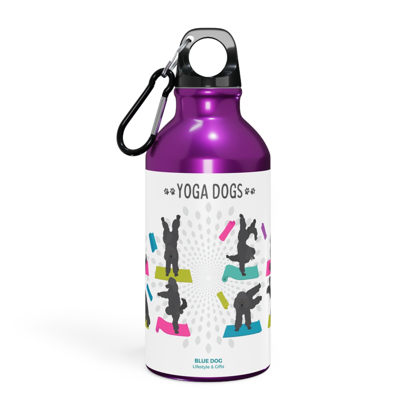 Yoga Dogs Sport Bottle - Poodle