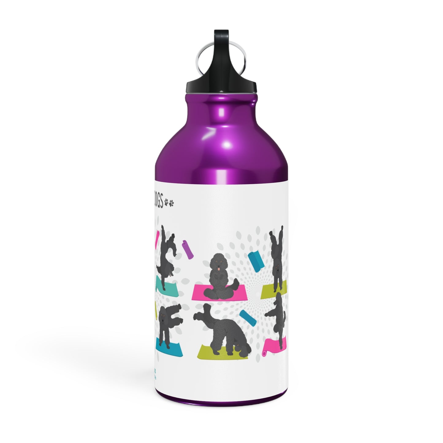 Yoga Dogs Sport Bottle - Poodle
