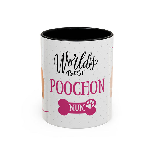 World's Best Poochon Mum Coffee Mug - Cute Dog Lover Gift