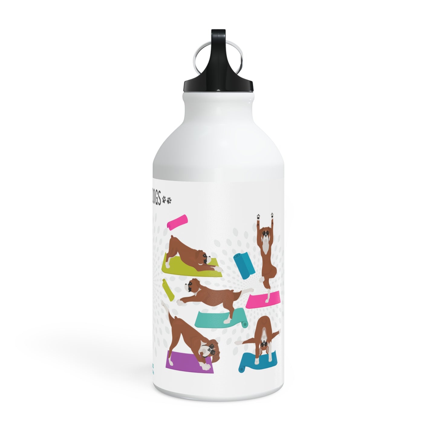 Yoga Dogs Sport Bottle - Boxer Dog