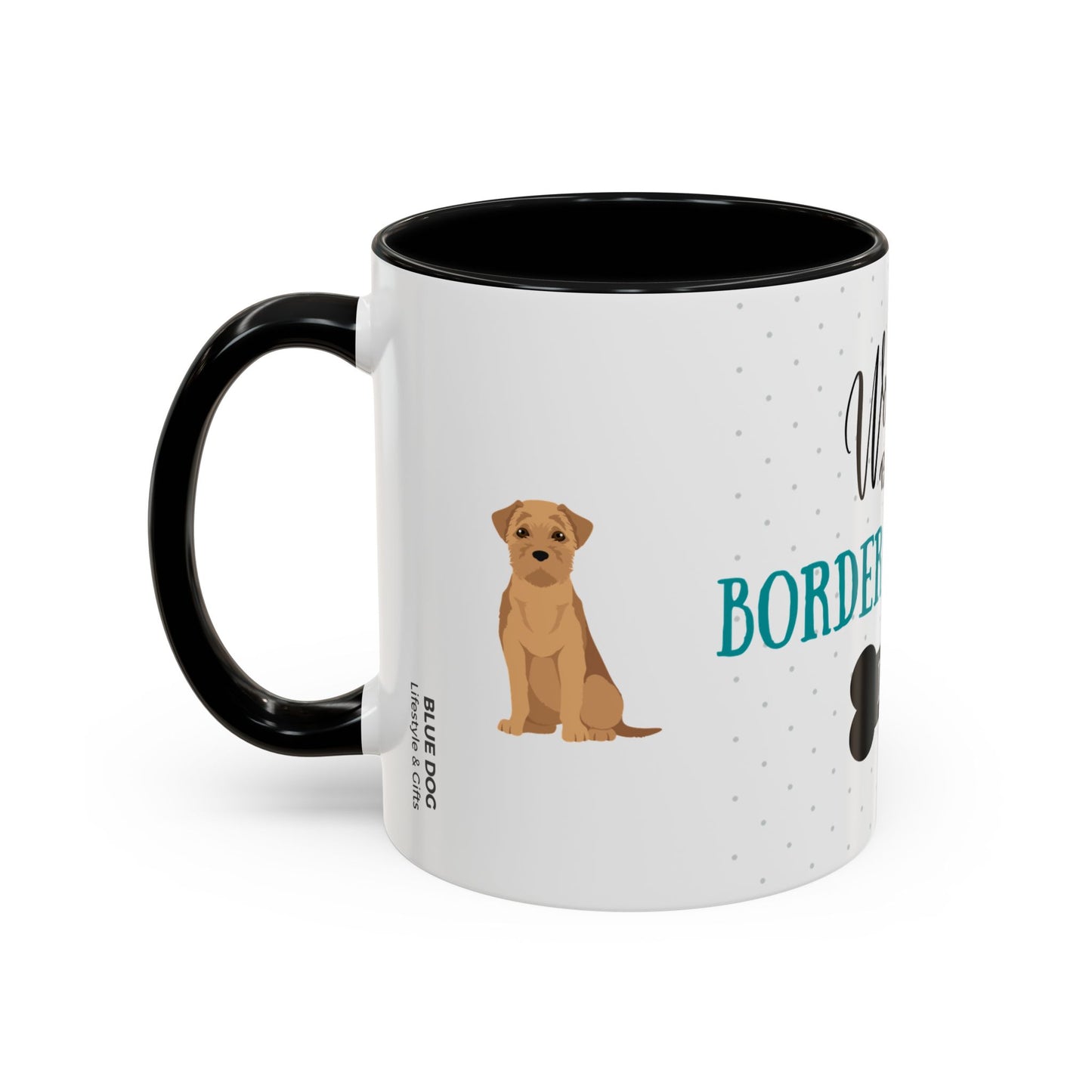 World's Best Border Terrier Dad Coffee Mug - Cute Dog Lover Gift