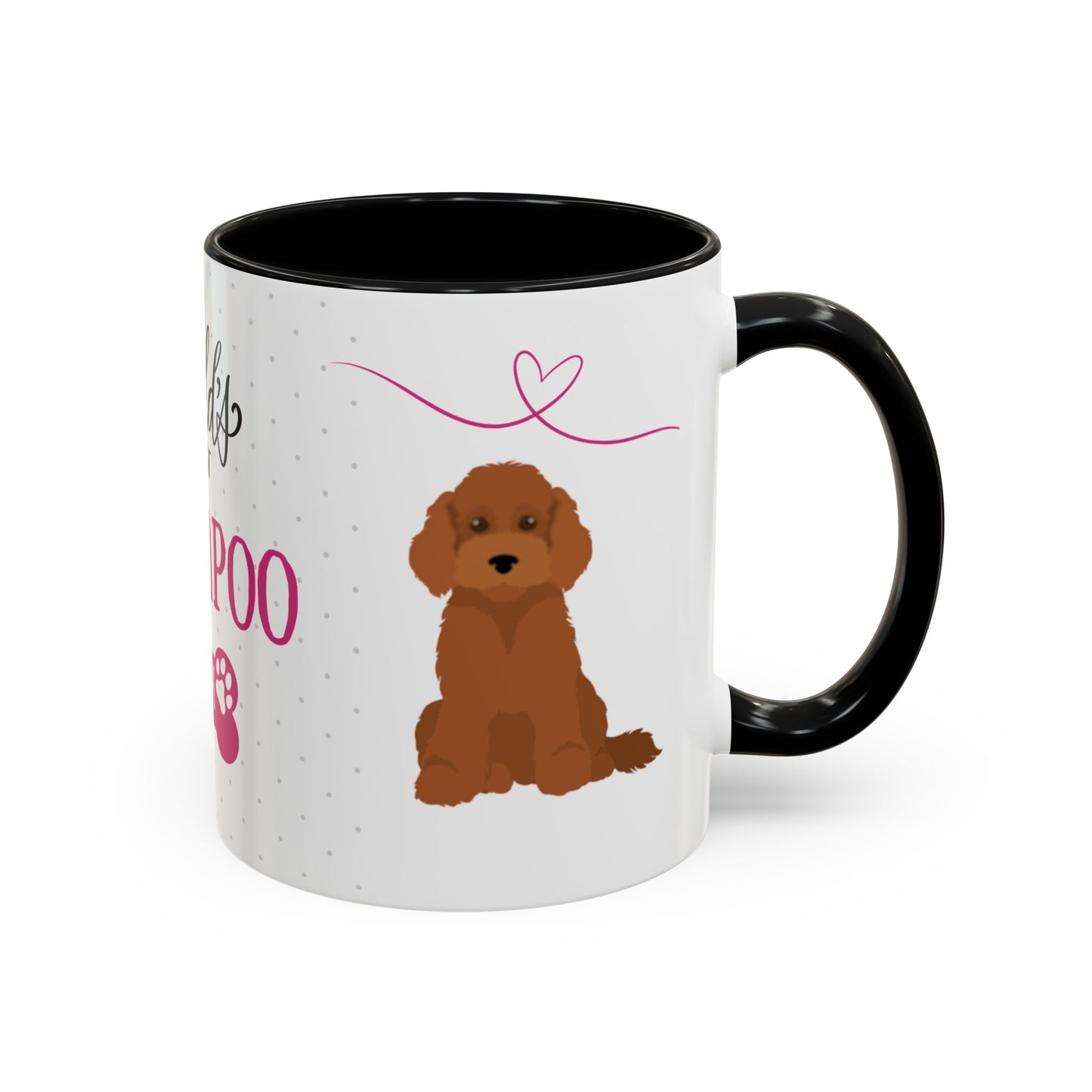 World's Best Red Cockapoo Mum Coffee Mug - Cute Dog Lover Gift