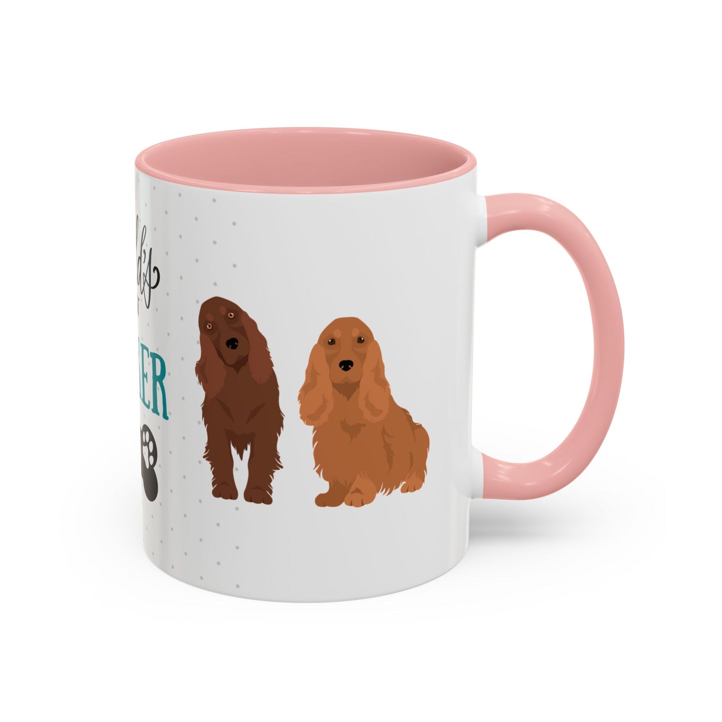 World's Best Cocker Spaniel Dad Coffee Mug - Cute Dog Lover Gift