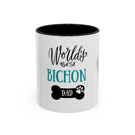 World's Best Bichon Dad Coffee Mug - Cute Dog Lover Gift