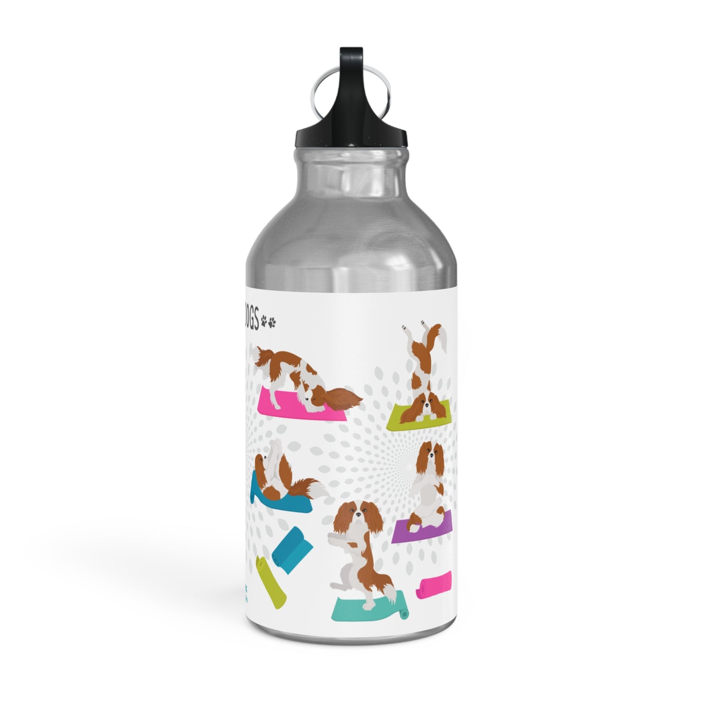 Yoga Dogs Sport Bottle - Cavalier King Charles