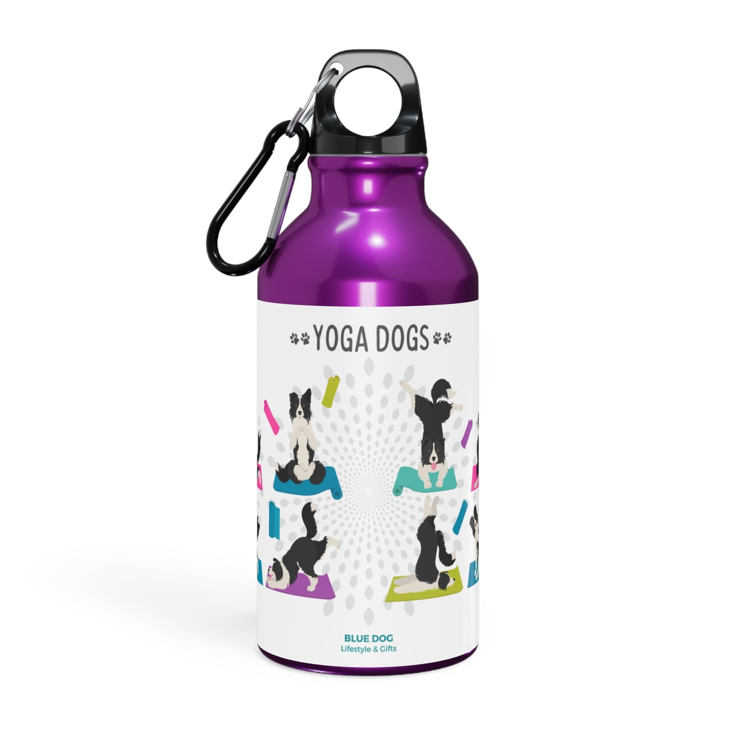 Yoga Dogs Sport Bottle - Border Collie