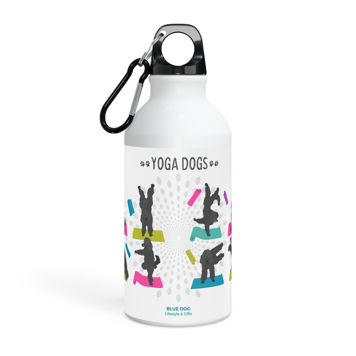 Yoga Dogs Sport Bottle - Poodle