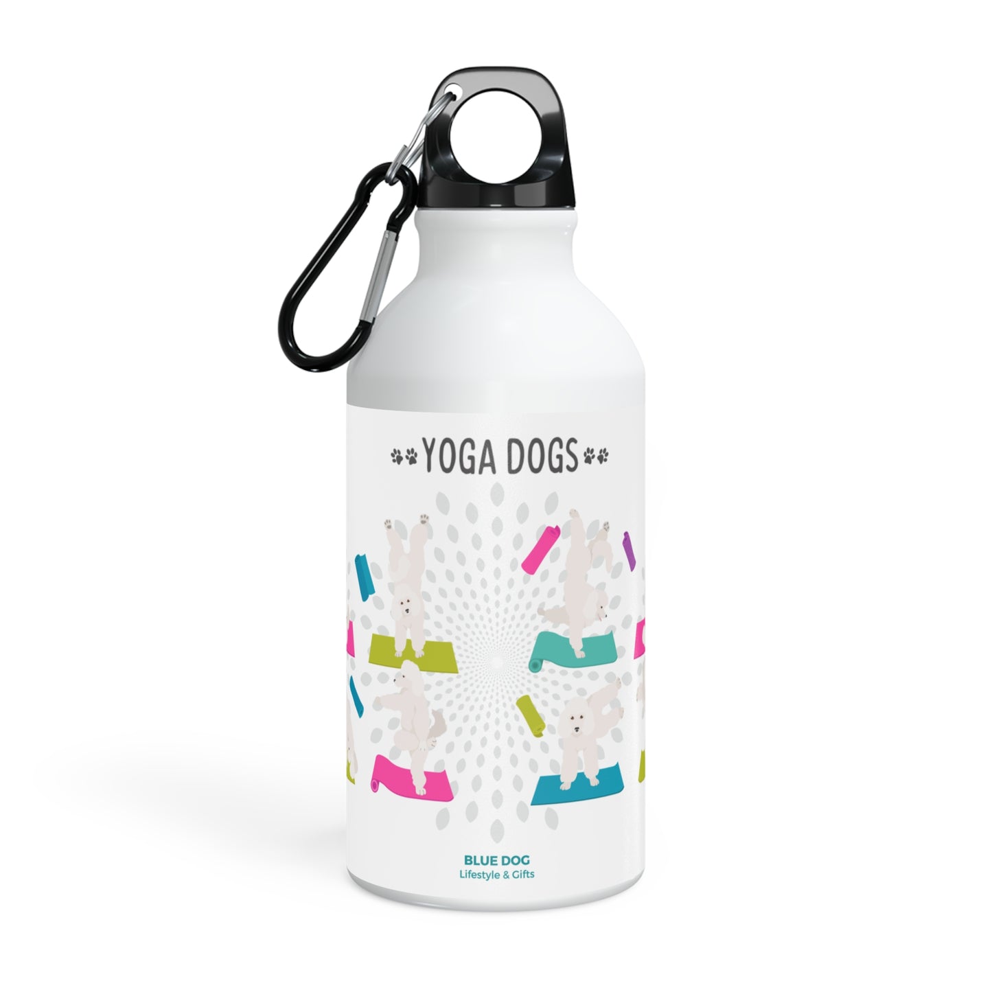Yoga Dogs Sport Bottle - Poodle