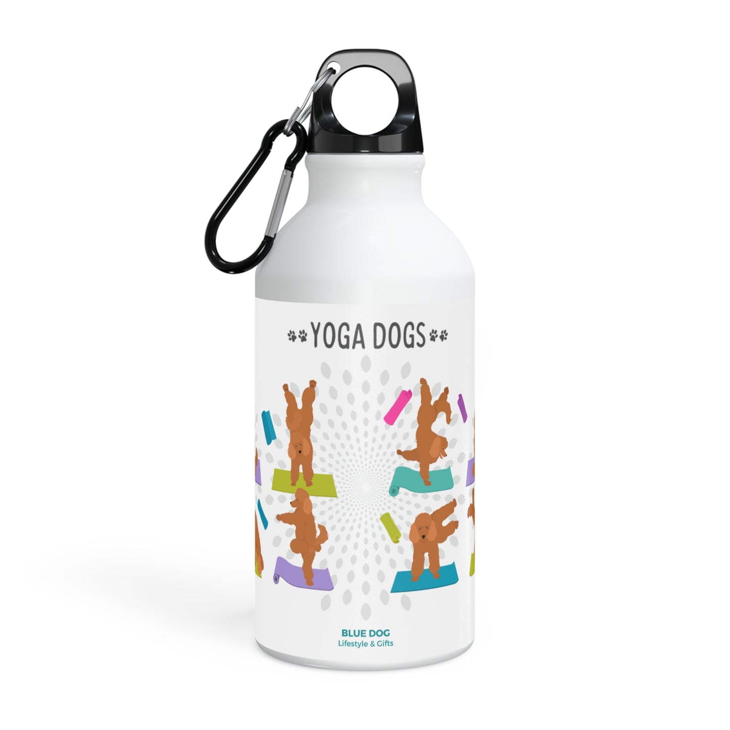 Yoga Dogs Sport Bottle - Poodle