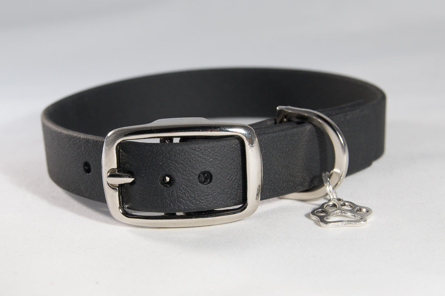 Hand-made BioThane Collar in Black