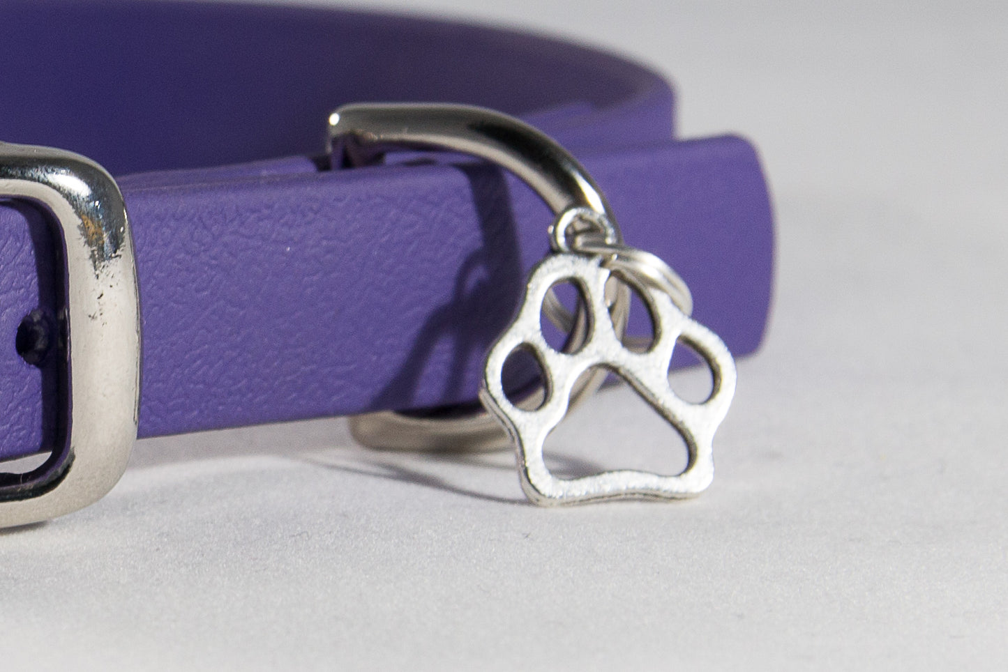 Hand-made BioThane Collar in Purple